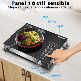 Vitrocerámica portátil 1 fuego con enchufe NUEVO