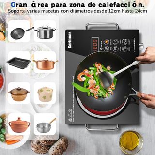 Vitrocerámica portátil 1 fuego con enchufe NUEVO