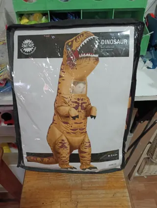 Costume di dinosauro gonfiabile T-Rex taglia L