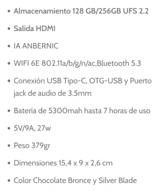 Consola Portátil ANBERNIC RG477M Plata