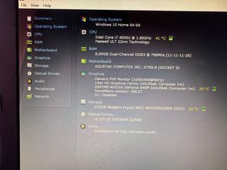 Asus R751L para piezas o reparación