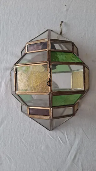 Aplique estilo Granadino cristal y metal