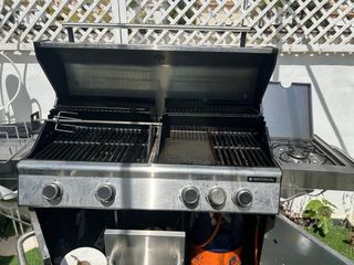 Barbacoa 5 quemadores metal madera