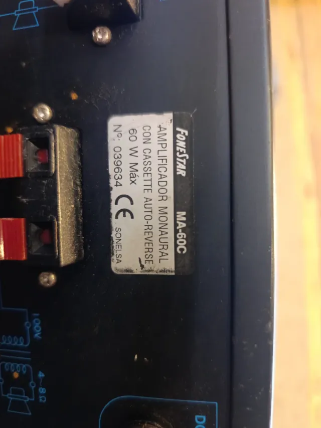 Amplificador Fonestar MA-600 con reproductor de ci