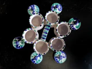 Bonito espaciero antiguo de ceramica granadina