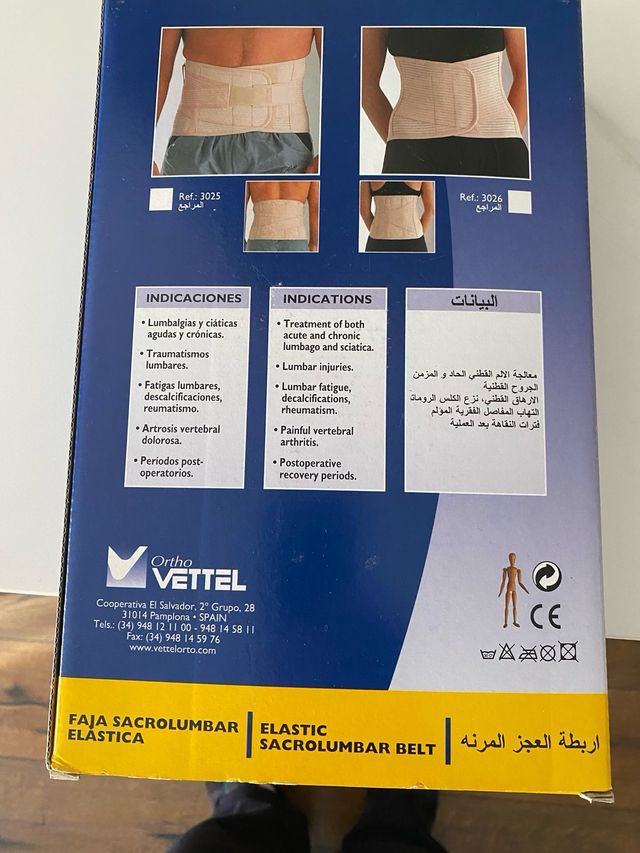 Faja Lumbar Elástica Ortho VETTEL