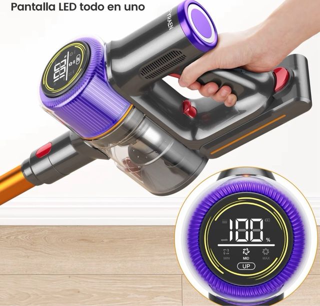 Aspiradora FYRAEN con pantalla táctil