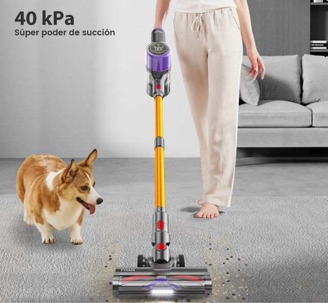 Aspiradora FYRAEN con pantalla táctil