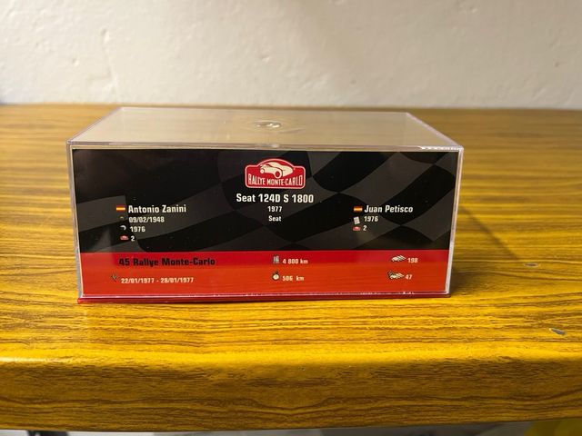 Escala 1/43 seat 124d antonio zanini montecarlo 77