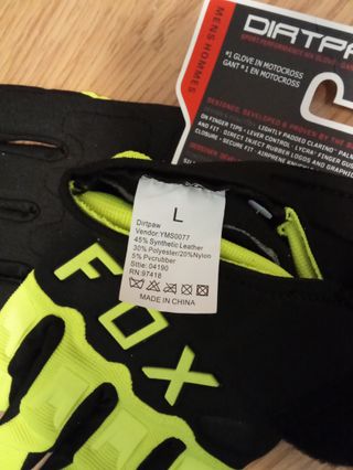 Guantes Fox Dirtpaw Motocross Negro/Amarillo