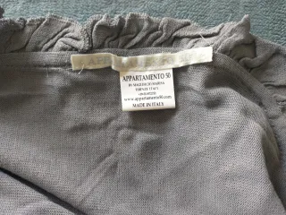 Stole fantasia floreale, grigio e beige