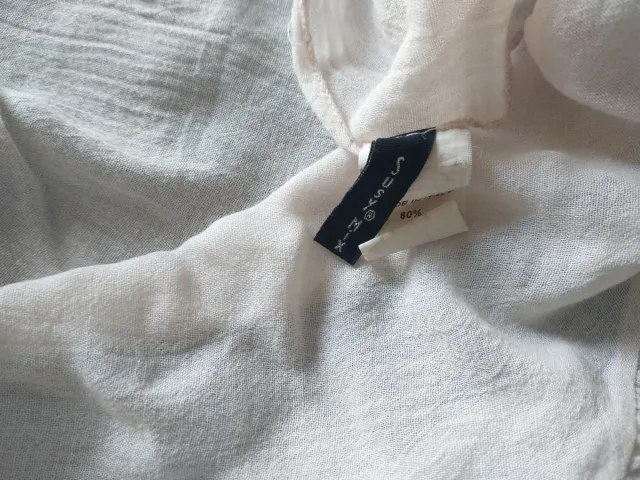 Stole fantasia floreale, grigio e beige