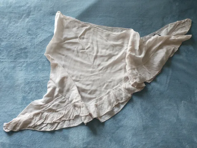 Stole fantasia floreale, grigio e beige