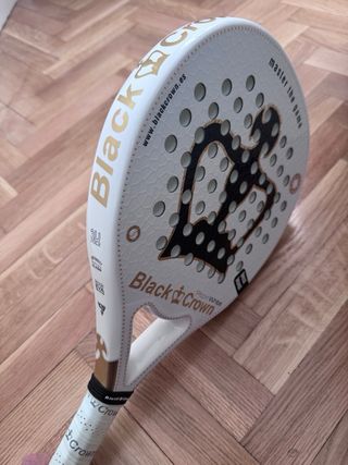 Pala Pádel Black Crown Piton White