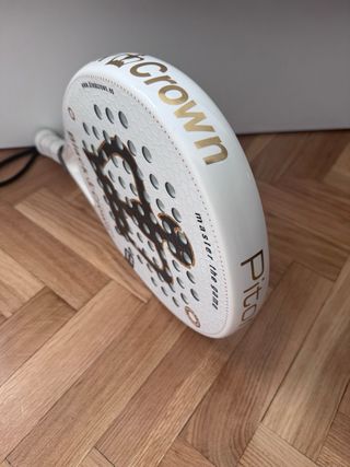 Pala Pádel Black Crown Piton White