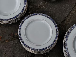 Set Piatti Thun Porcellana Blu e Bianco