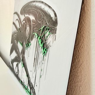 Lámina 3D en relieve – Diseño Alien