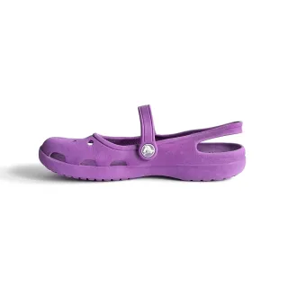 Sandalias moradas "Crocs".