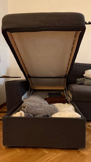 Sofá cama 3 plazas con chaise longue IKEA VILASUND