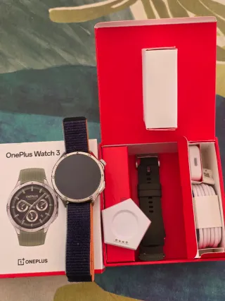 OnePlus Watch 3 46mm Plata + Accesorios