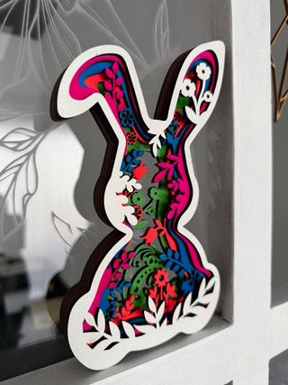 Decoración Pascua Conejo con opción NFC