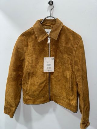 Chaqueta Zara efecto ante marrón Talla S