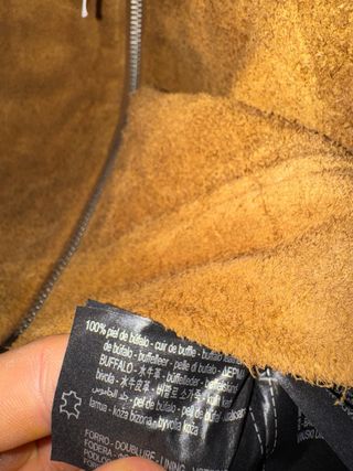 Chaqueta Zara efecto ante marrón Talla S