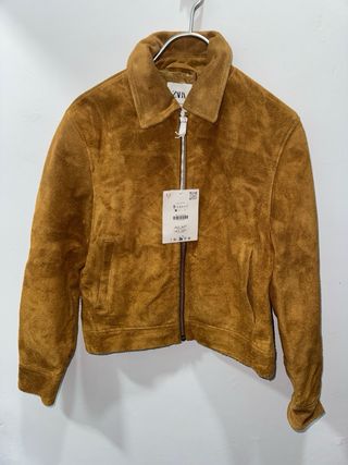Chaqueta Zara efecto ante marrón Talla S