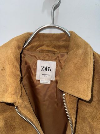Chaqueta Zara efecto ante marrón Talla S