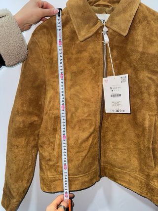 Chaqueta Zara efecto ante marrón Talla S