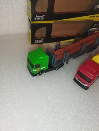 2 Camioncini Speed Track con Rimorchio