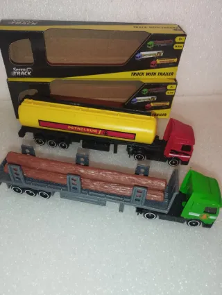 2 Camioncini Speed Track con Rimorchio