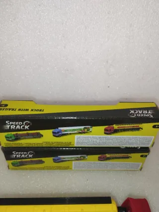 2 Camioncini Speed Track con Rimorchio