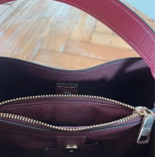 Bolso Coach Marrón y Rojo