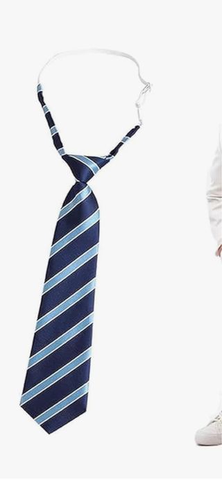 Corbata rayas azul y blanco