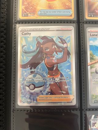 Carta Entrenador Pokemon Cathy Partidario