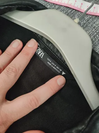 Vestito ecopelle Zara nero