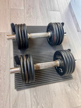 Mancuernas ajustables con 16 discos de 1kg