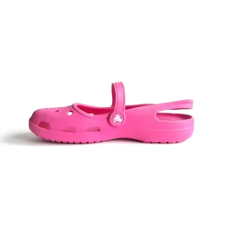 Sandalias fucsias "Crocs".