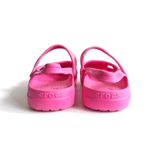 Sandalias fucsias "Crocs".