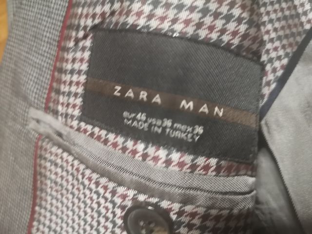 Chaqueta Zara hombre talla 46 tailored fit