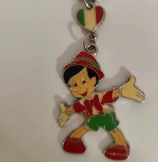 Portachiave in metal di Pinocchio italian key ring