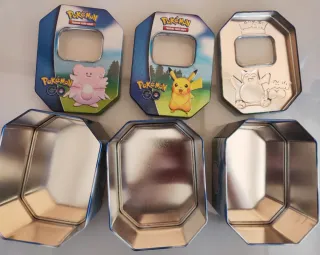 3 Latas Coleccionables Pokémon GO TCG