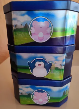 3 Latas Coleccionables Pokémon GO TCG