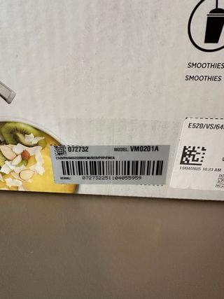 Vitamix E520 Rosso - Garanzia 7 anni NUOVO