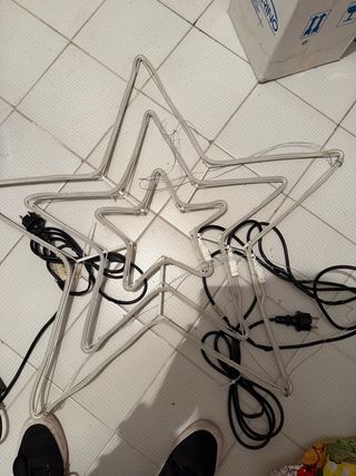 Estrella Navideña Iluminada