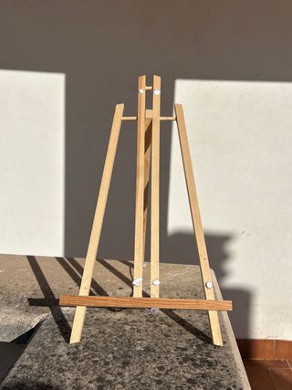 Caballete de madera para pintar