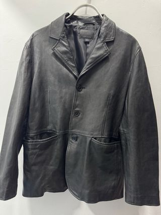 Chaqueta de piel Zara Negra