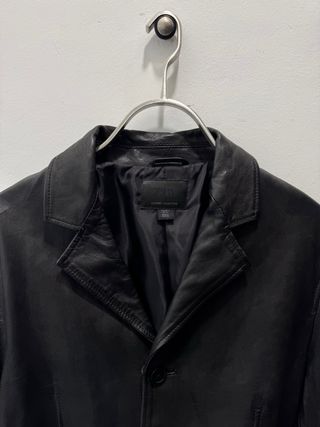 Chaqueta de piel Zara Negra