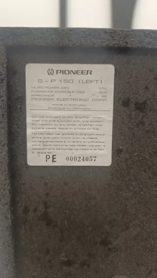 Altavoces Pioneer S-P150 Negro